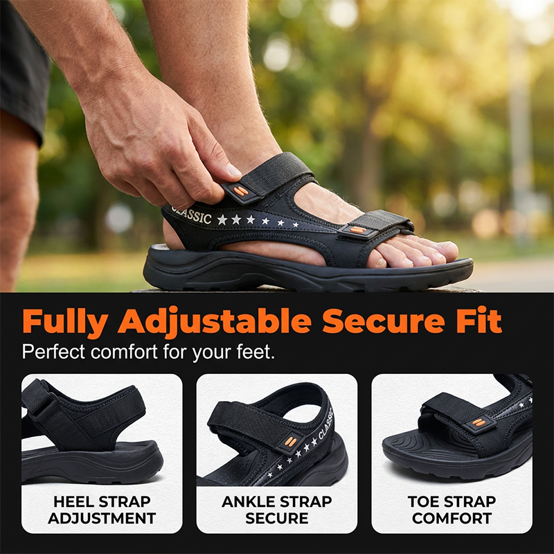 👟🏞️ Men's Classic Outdoor Sport Sandals – 50% RABATT! Robust, bequem, perfekt für Wandern & Freizeit. 🔥☀️