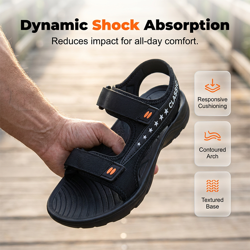 👟🏞️ Men's Classic Outdoor Sport Sandals – 50% RABATT! Robust, bequem, perfekt für Wandern & Freizeit. 🔥☀️