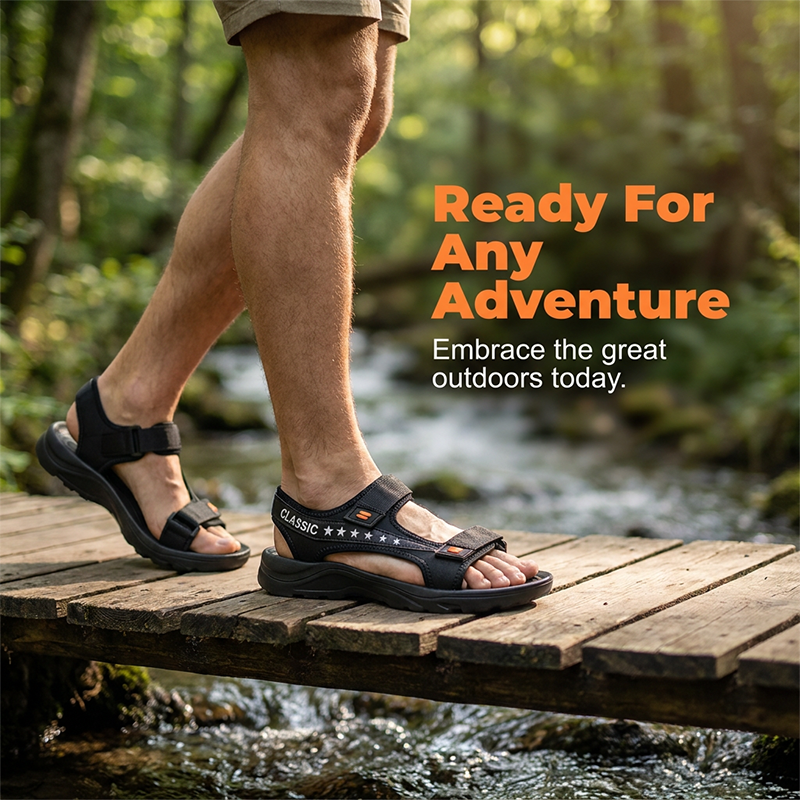 👟🏞️ Men's Classic Outdoor Sport Sandals – 50% RABATT! Robust, bequem, perfekt für Wandern & Freizeit. 🔥☀️