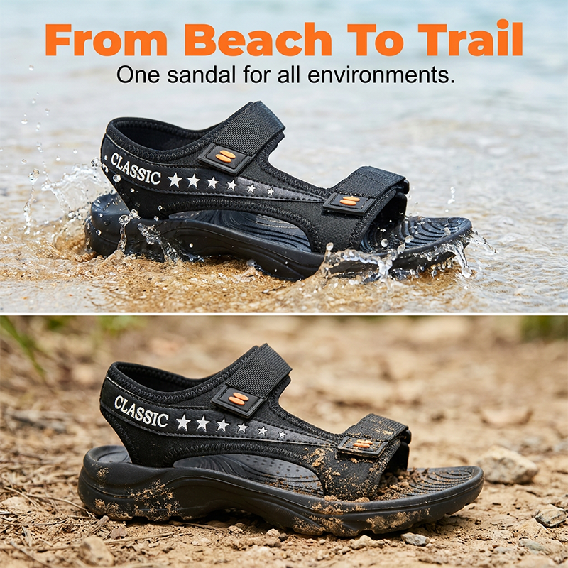 👟🏞️ Men's Classic Outdoor Sport Sandals – 50% RABATT! Robust, bequem, perfekt für Wandern & Freizeit. 🔥☀️