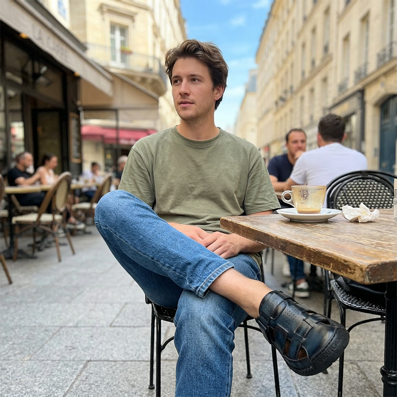 👞 50% RABATT! ✨ Herren Geschlossene Zehe Strandsandalen – Atmungsaktiv, gepolstert & mit Klettverschluss – Perfekt für Wanderungen, Wasseraktivitäten oder den täglichen Sommer-Komfort 🌊