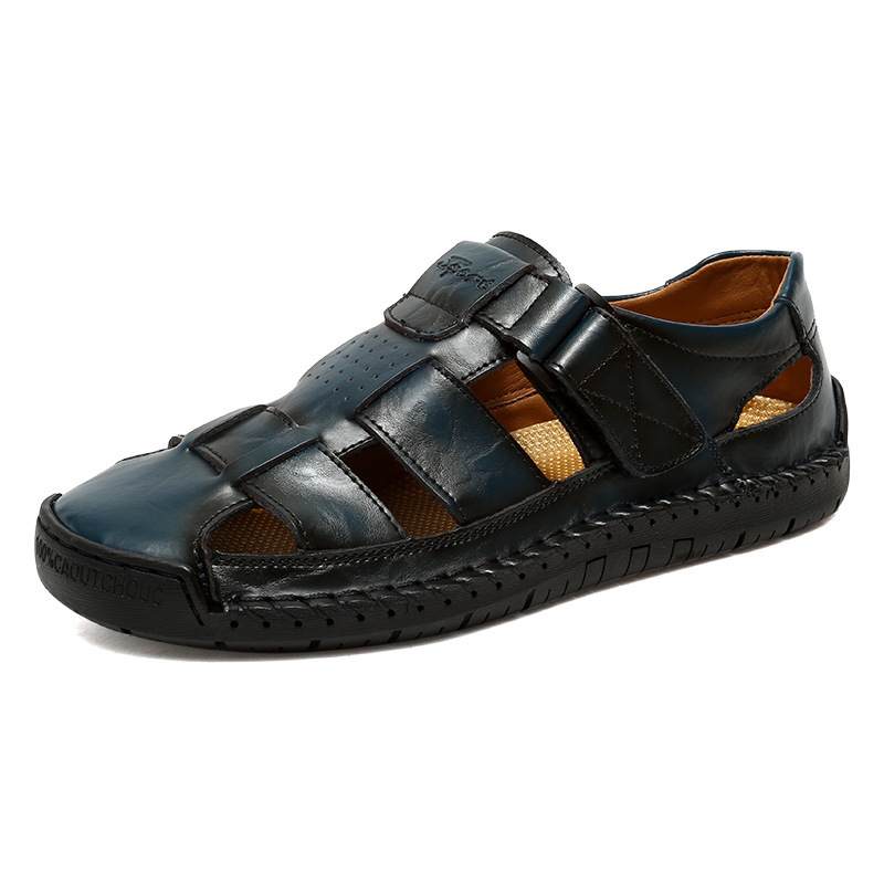 👞 50% RABATT! ✨ Herren Geschlossene Zehe Strandsandalen – Atmungsaktiv, gepolstert & mit Klettverschluss – Perfekt für Wanderungen, Wasseraktivitäten oder den täglichen Sommer-Komfort 🌊