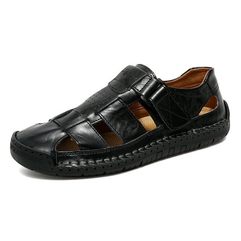 👞 50% RABATT! ✨ Herren Geschlossene Zehe Strandsandalen – Atmungsaktiv, gepolstert & mit Klettverschluss – Perfekt für Wanderungen, Wasseraktivitäten oder den täglichen Sommer-Komfort 🌊