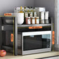 🧰 50% RABATT! 🍳 Erweiterbares Mikrowellenregal – Verstellbar, 75 kg Tragkraft & mit Haken – Ideal für Küche, Speisekammer & Werkstatt 🏠