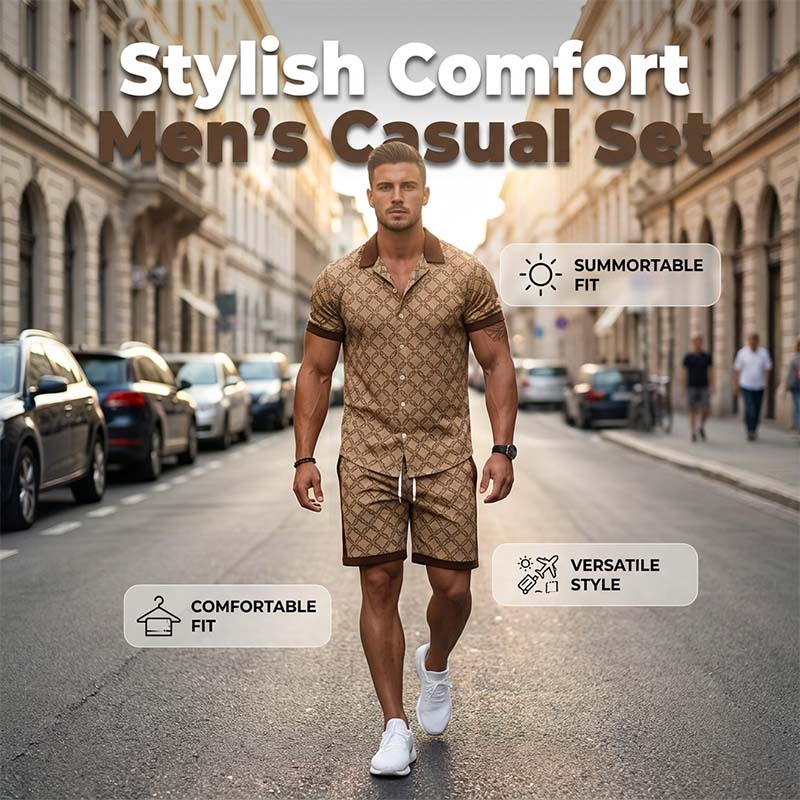 📢⏰ 50% Rabatt! Herren Casual Zweiteiler-Set im Old Money Stil – Elegant, Bequem & Vielseitig für Freizeit & Reisen