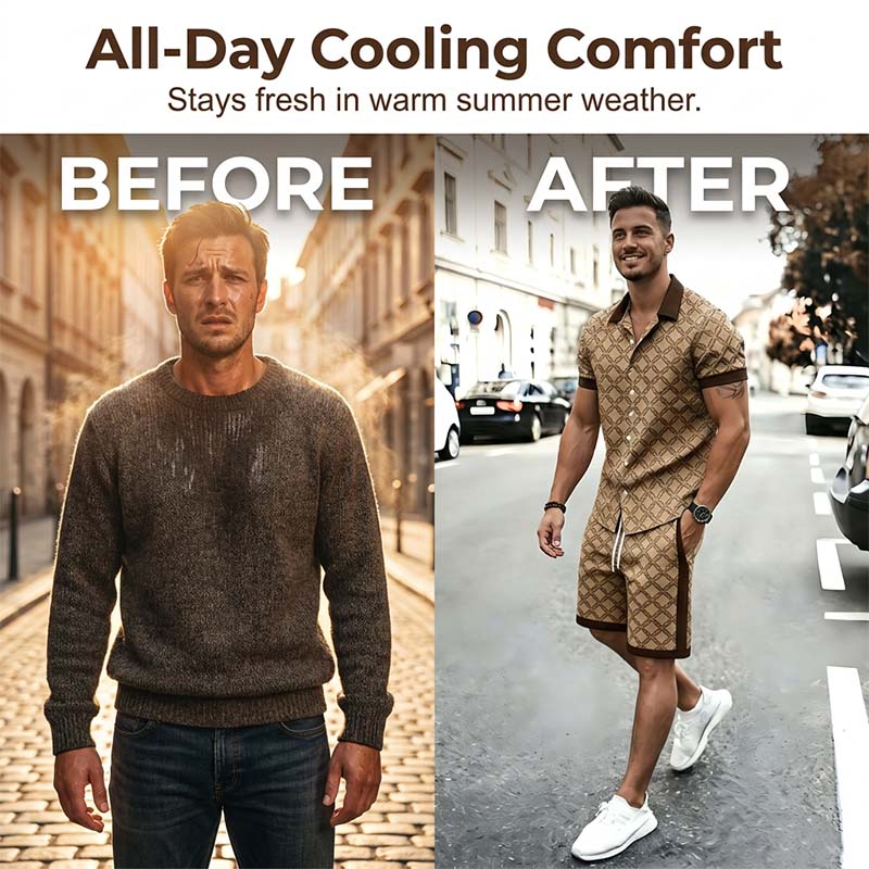 📢⏰ 50% Rabatt! Herren Casual Zweiteiler-Set im Old Money Stil – Elegant, Bequem & Vielseitig für Freizeit & Reisen