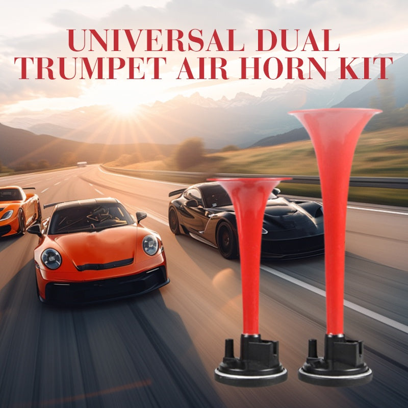 📢Mid-Season Sale: −50% nur für kurze Zeit⏰🎺 Doppelrohr-Lufthorn mit Kompressor – lauter & tiefer Ton für LKW, Bus, Geländewagen & Motorrad 🚛🔊