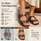 Damen-Sommer-Flatsandalen mit Doppelschnalle