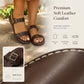 Damen-Sommer-Flatsandalen mit Doppelschnalle