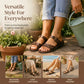 Damen-Sommer-Flatsandalen mit Doppelschnalle