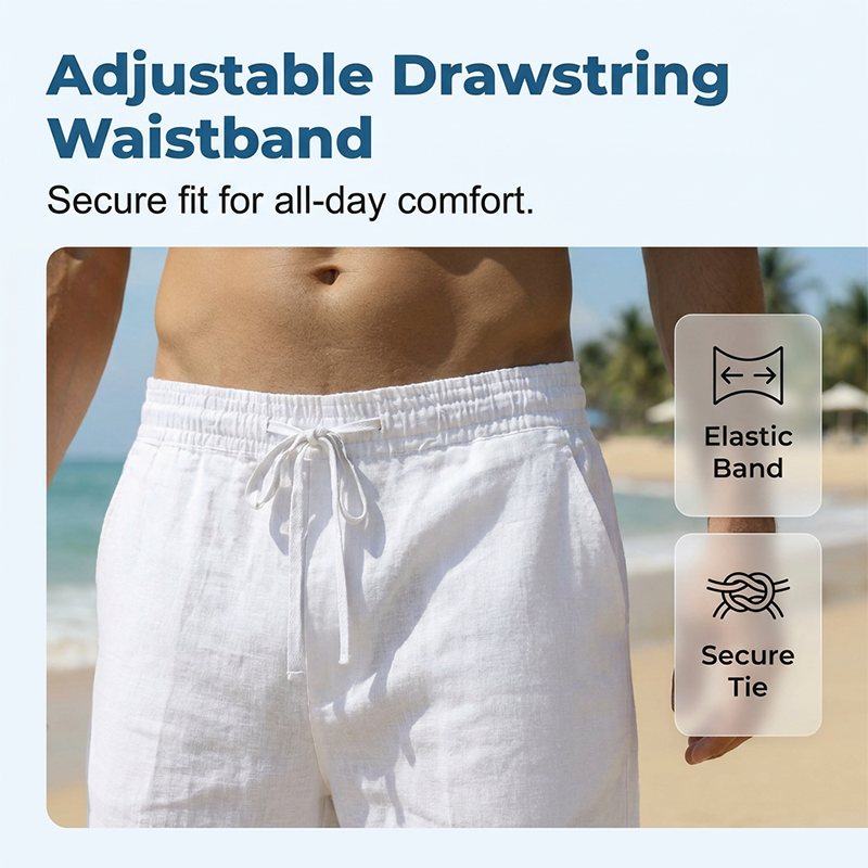 👖 50% RABATT! 🌿 Herren Casual Caprihose mit Kordelzug – Leicht, atmungsaktiv & elastischer Bund – Perfekt für warme Tage, Sport oder Freizeit – lässiger Look mit praktischen Taschen ☀️