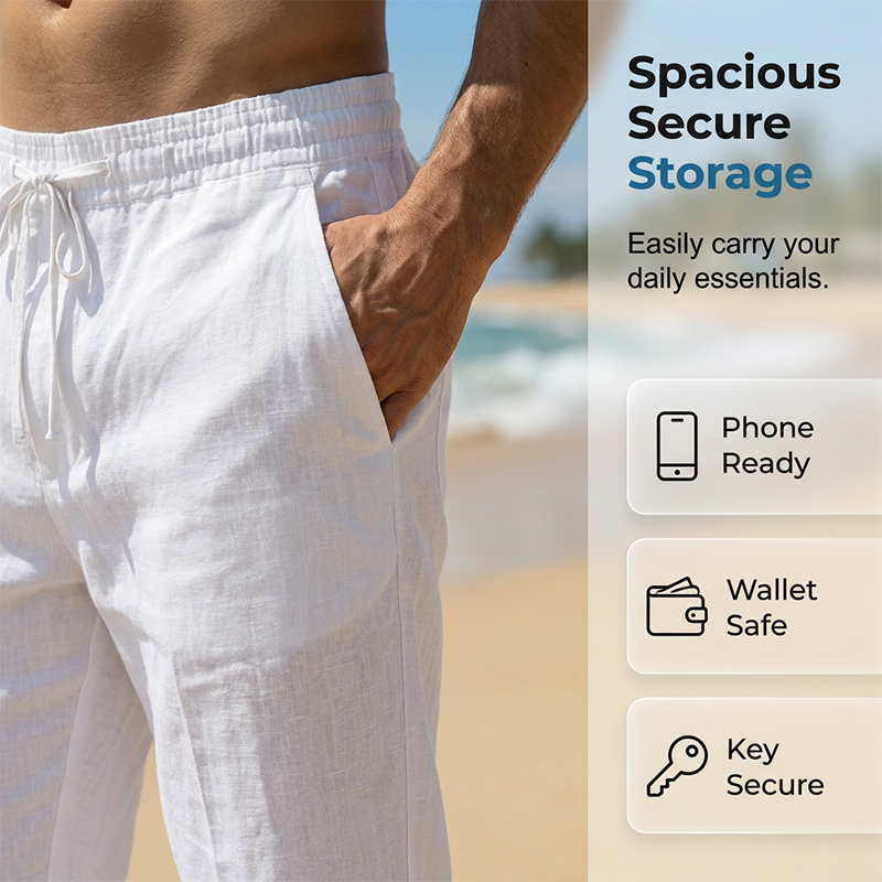 👖 50% RABATT! 🌿 Herren Casual Caprihose mit Kordelzug – Leicht, atmungsaktiv & elastischer Bund – Perfekt für warme Tage, Sport oder Freizeit – lässiger Look mit praktischen Taschen ☀️