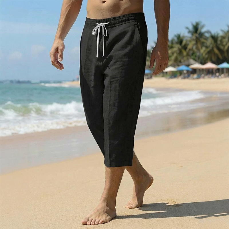 👖 50% RABATT! 🌿 Herren Casual Caprihose mit Kordelzug – Leicht, atmungsaktiv & elastischer Bund – Perfekt für warme Tage, Sport oder Freizeit – lässiger Look mit praktischen Taschen ☀️