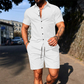 👕🩳 Men's Casual Short Sleeve Shirt & Shorts Set – 50% RABATT! Perfekt aufeinander abgestimmt – bequem, luftig, sommerlich. 🔥☀️