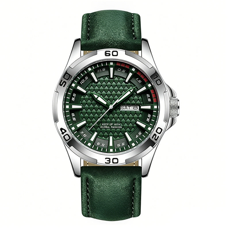 💥 Herren Leuchtende Quarz 30M Sport-Armbanduhr – 3D Geometrisches Zifferblatt, Kratzfest, Wasserresistent ✨