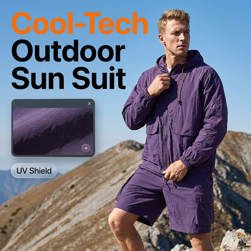 Unisex Bergstil Eiskühlende Sonnenschutz-Jacke