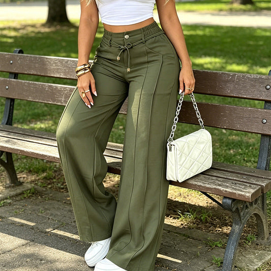 👖📢 MID-SEASON SALE: −50% NUR FÜR KURZE ZEIT! Damen Hochbund Straight-Leg Hose – Klassisch, bequem & perfekt für Alltag, Büro & elegante Freizeit ✨