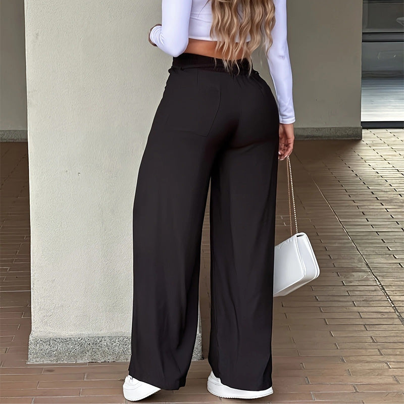 👖📢 MID-SEASON SALE: −50% NUR FÜR KURZE ZEIT! Damen Hochbund Straight-Leg Hose – Klassisch, bequem & perfekt für Alltag, Büro & elegante Freizeit ✨