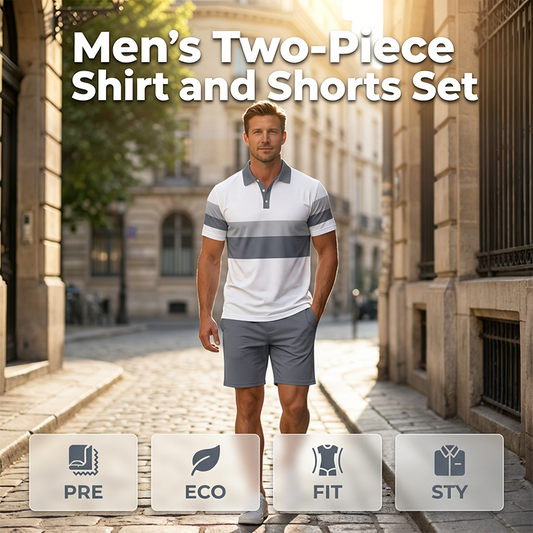 👕 2-teiliges Hemd- & Shorts-Set für Herren – bequem, atmungsaktiv & vielseitig für Sommer, Freizeit & Reisen | 50% Sommer-Sale ☀️🩳