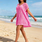 👗 Damen-Strand-Cover-up mit Hohlsaum & Rundhalsausschnitt – luftig, leicht & vielseitig für Strand, Pool & heiße Tage ☀️🌊