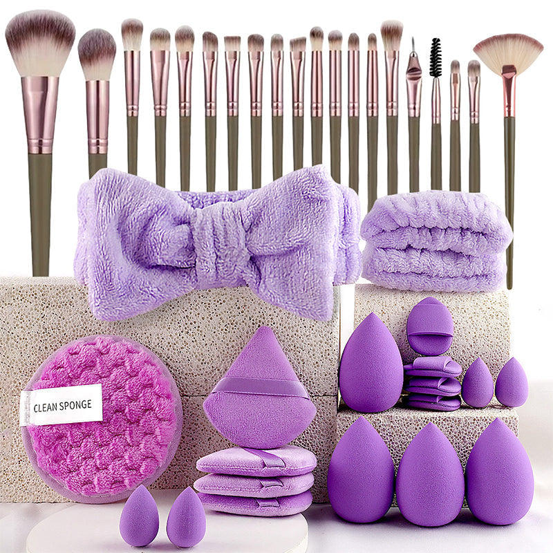 📢📢50 % Rabatt!! 🥳🎀 All-in-One Make-up-Pinsel- und Schwamm-Set