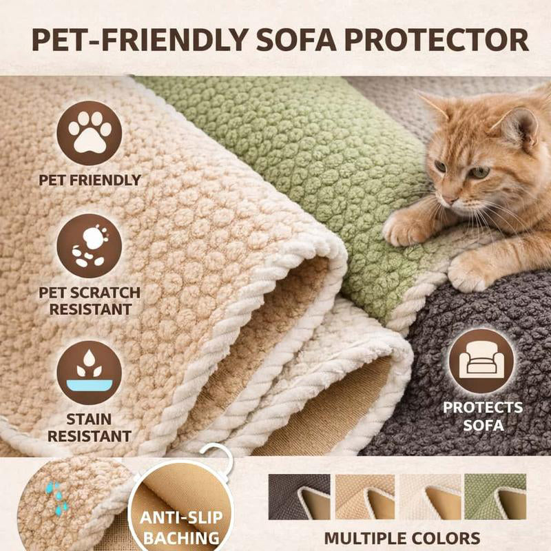 ⏳Zeitlich begrenztes Angebot⏳ Weiche, dicke Sofaauflage mit rutschhemmender Rückseite, maschinenwaschbar