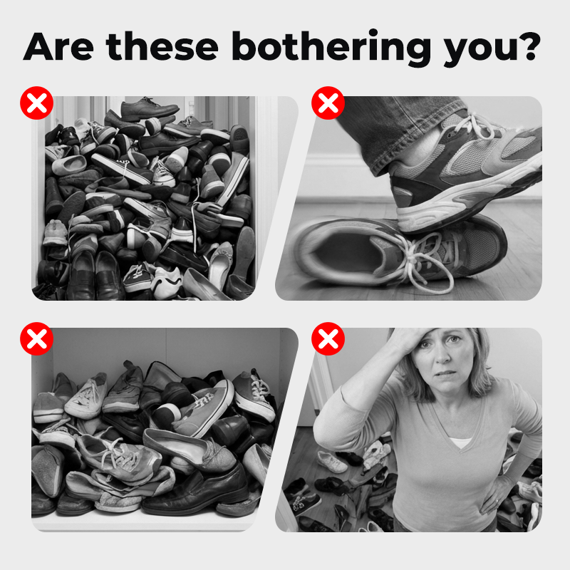🏠Multifunktionaler Türhänger Schuh Organizer, kompakter Schuhspeicher🥿👢