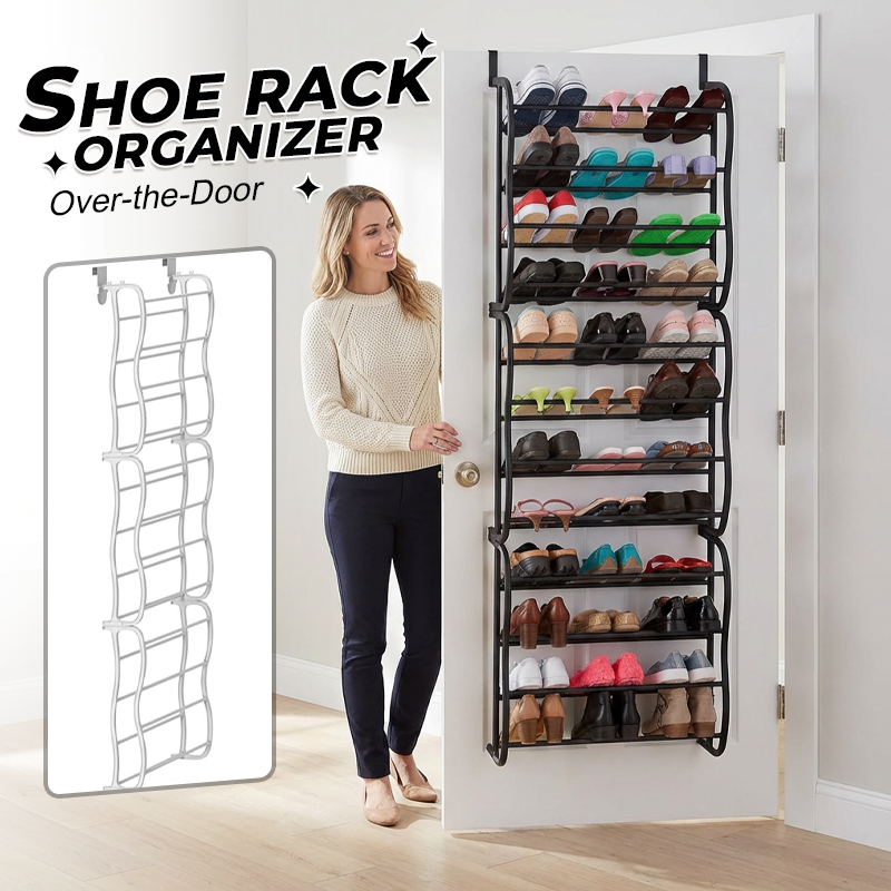 🏠Multifunktionaler Türhänger Schuh Organizer, kompakter Schuhspeicher🥿👢