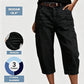 ✈️Versandkostenfrei🔥 Letzter Tag! 50% Rabatt Damen 3/4 Cargo Jeans ✨ Lässige elastische verkürzte Jeans für Alltag & Freizeit