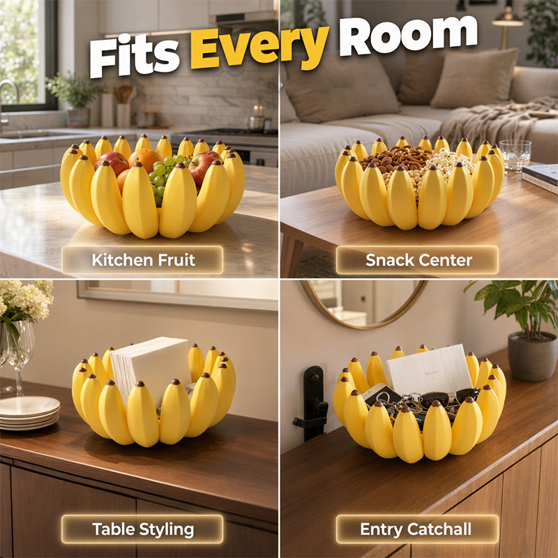 Kreative Bananenschalen-Obstschale