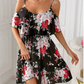👗 50% RABATT! 🌸 Damen Boho Blumenprint Cold-Shoulder-Kleid – Leicht & fließend – Ideal für Sommer, Strand oder Gartenparty – romantischer Look mit Lässigkeit ✨☀️🌿