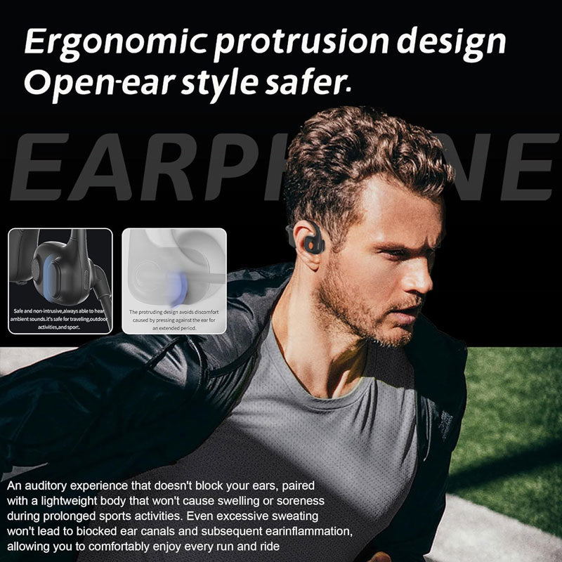 🎧 50% RABATT! 🗣️ Leichter Open-Ear-Kopfhörer – Flexibles Mikrofon, Rauschunterdrückung & komfortabel – Ideal für Telefonate, Spaziergänge & den Arbeitsalltag ✨
