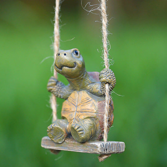 🎉Neu! Begrenzte Zeit – 50% Rabatt⏰ Verspielter Schildkröten-Schaukel-Deko