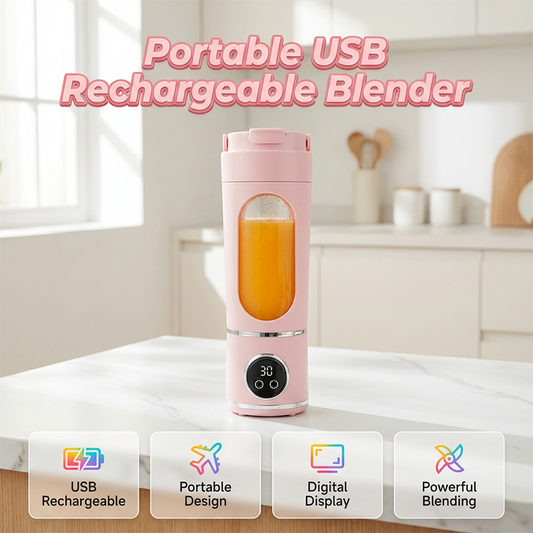 🥤 Tragbarer Smoothie-Maker 🍓 USB-Wiederaufladbar, Kabellos & Ideal für Smoothies, Shakes und Säfte