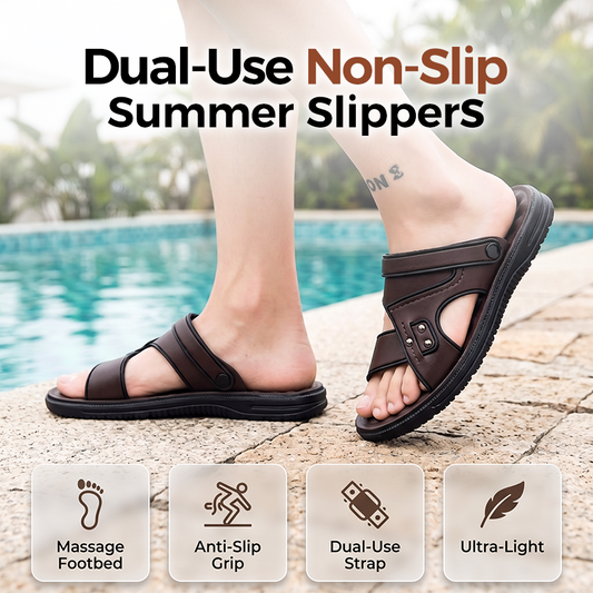 🔥 50% RABATT 🔥 Herren Freizeitsandalen – Dual-Use rutschfeste Sommer-Pantoletten