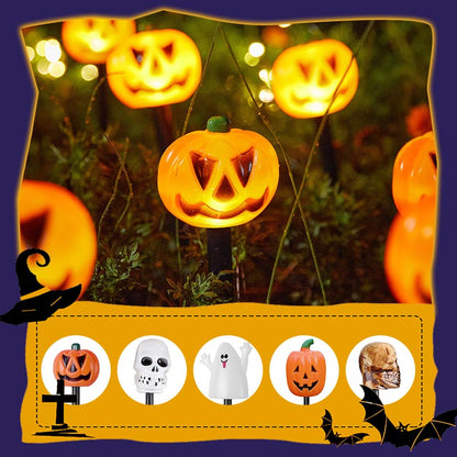 🎃🔥 50% RABATT! Halloween Solar-Kürbis Gartenstecker ✨ Wasserdicht, LED-Gartenleuchte für Rasen, Garten und Terrasse