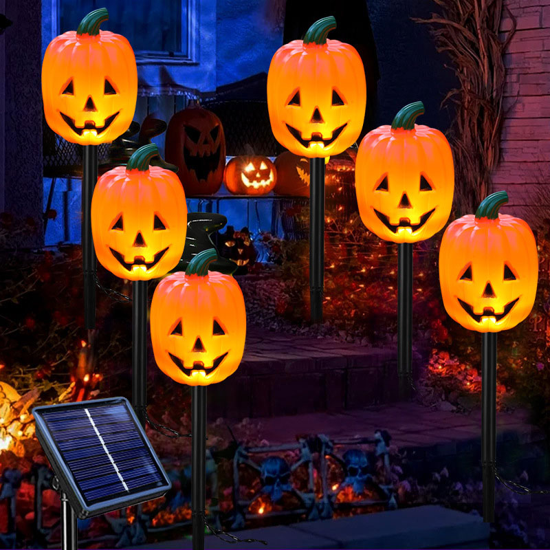 🎃🔥 50% RABATT! Halloween Solar-Kürbis Gartenstecker ✨ Wasserdicht, LED-Gartenleuchte für Rasen, Garten und Terrasse