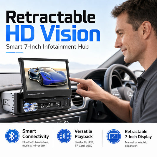 📻 Autoradio mit Touchscreen | 7-Zoll-Touchscreen · Bluetooth Freisprechen · USB/SD/AUX · Rückfahrkamera