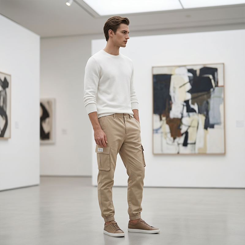 🔥 50% RABATT! 👖 Herren Cargo-Jogginghose ✨ Mehrere Taschen, Lockere Passform & 9/10-Länge – Perfekt für Alltag und Freizeit
