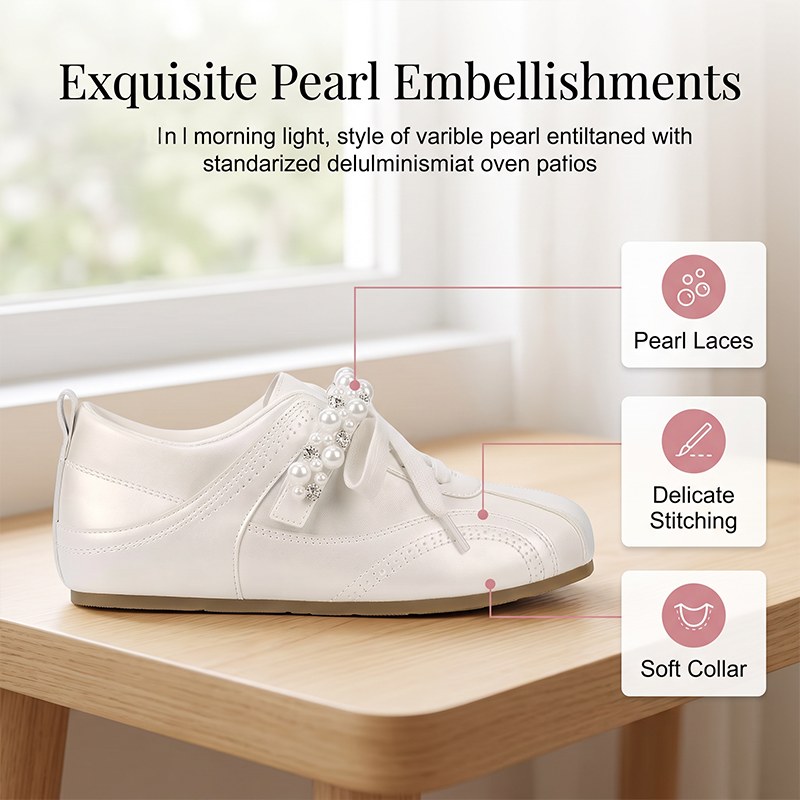 👟 50% RABATT! ✨ Damen Retro Trainer mit Perlen & Schleifenband – Stylisches Design, bequeme Sohle & einzigartige Verzierung – Perfekt für den täglichen Look & besondere Anlässe 🌸