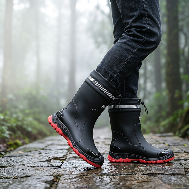 👢 50% RABATT! 🌧️ Unisex Halbschaft Wasserdichte Regenstiefel – 100% wasserdicht, rutschfeste Sohle & bequemer Halt – Perfekt für Regentage & Outdoor-Aktivitäten ☂️