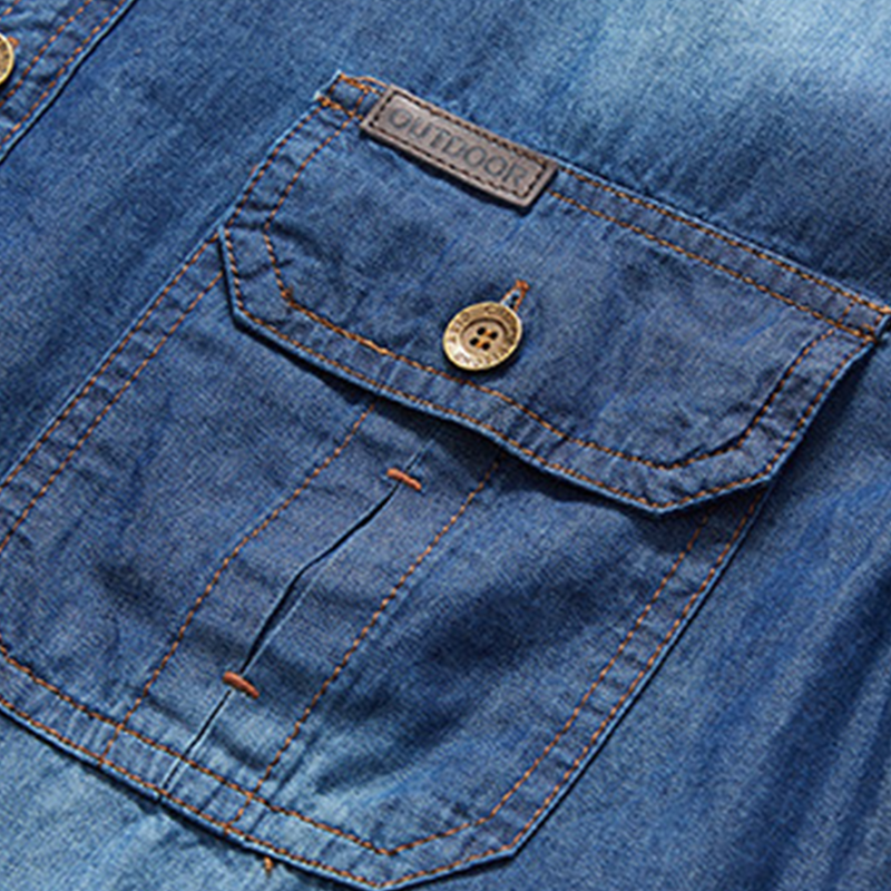 👔 50% RABATT! 🌿 2026 Denim-Hemd für Herren – Kurzärmelig, lässig & vielseitig – Perfekt für Alltag & Freizeit 👖