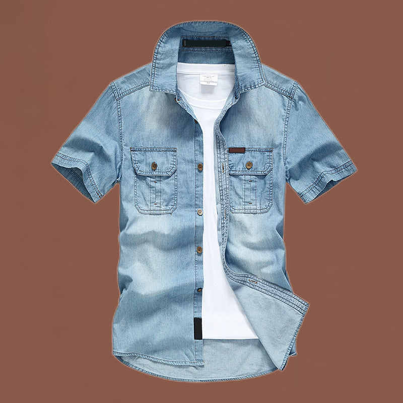 👔 50% RABATT! 🌿 2026 Denim-Hemd für Herren – Kurzärmelig, lässig & vielseitig – Perfekt für Alltag & Freizeit 👖