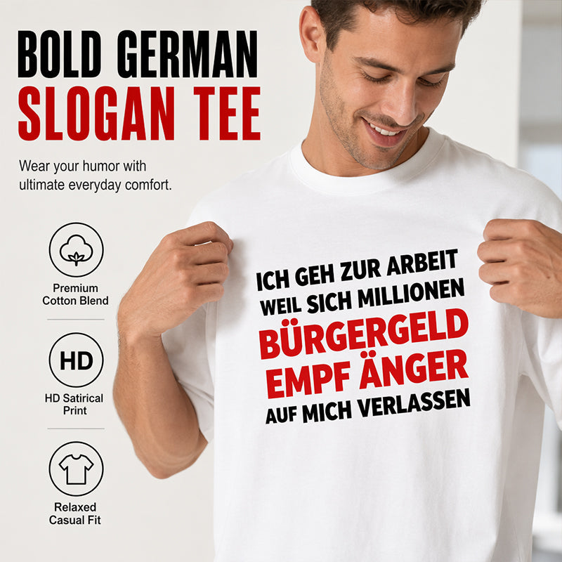 👕 50% RABATT! 😄 Herren Casual Rundhals-Shirt mit lustigem Slogan – Weiche Baumwolle, witziger Print & bequeme Passform – Perfekt für entspannte Tage & gute Laune ✨