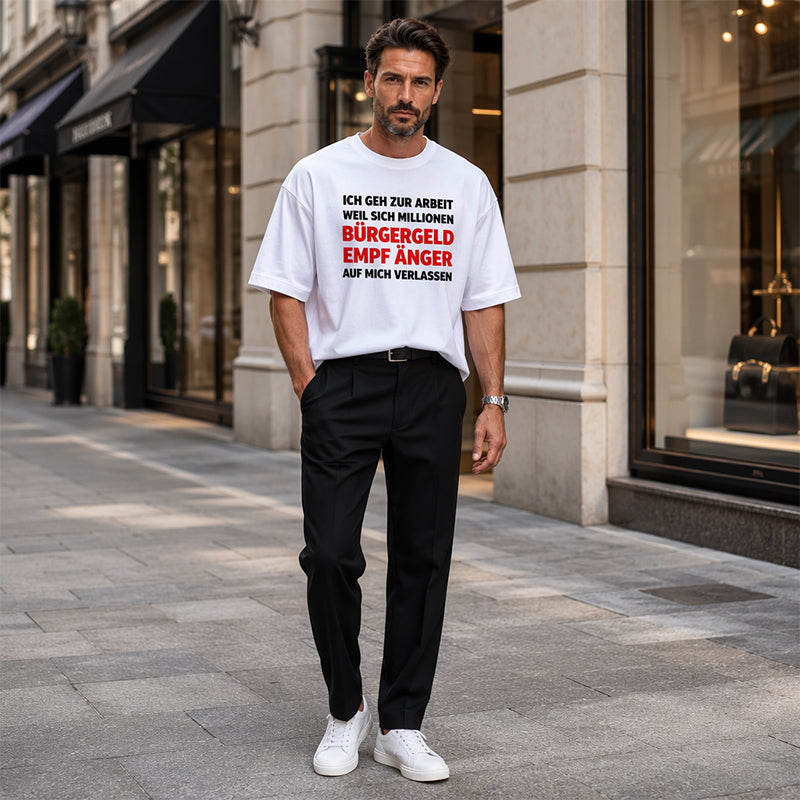 👕 50% RABATT! 😄 Herren Casual Rundhals-Shirt mit lustigem Slogan – Weiche Baumwolle, witziger Print & bequeme Passform – Perfekt für entspannte Tage & gute Laune ✨
