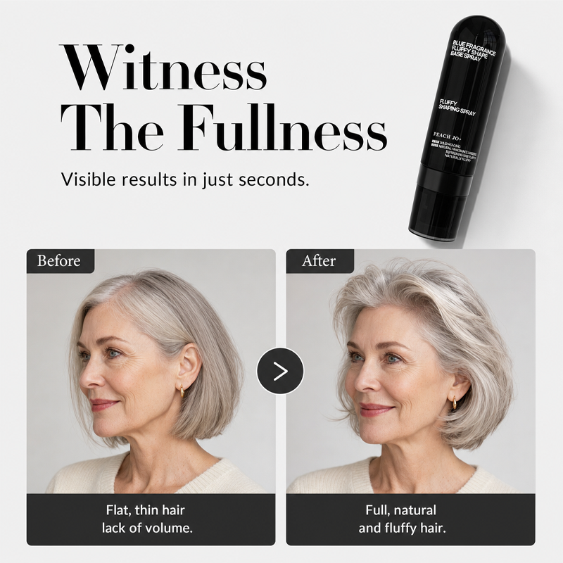 🍑 KAUFE 2, ERHALTE 1 GRATIS! ✨ Haar‑Volumen‑Spray mit Pfirsichduft – Gibt Fülle & langanhaltenden Halt – Ideal für glattes & flaches Haar 💨