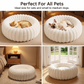 🐱50% RABATT💤 Ultraweicher runder Beruhigungskorb für Katzen und Hunde – Erhöhter Rand, gemütliches Nest für erholsame Nickerchen 🐶☁️