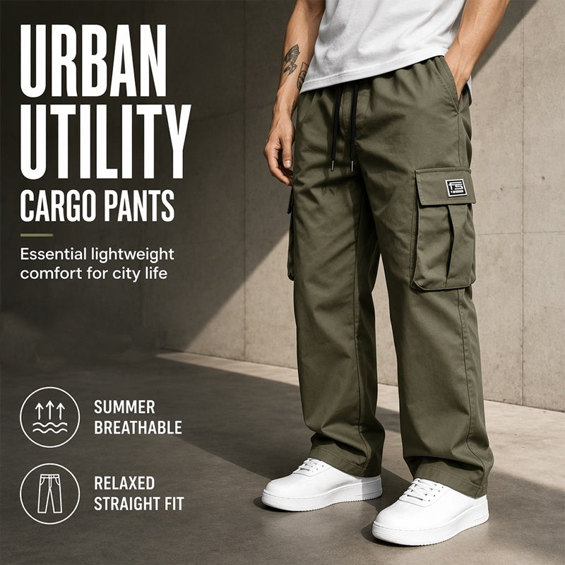 👖 50% RABATT! 🏕️ Herren Cargohose in lockerer Passform – Bequem, vielseitig & mit vielen Taschen – Ideal für Alltag, Outdoor & Freizeit ✨