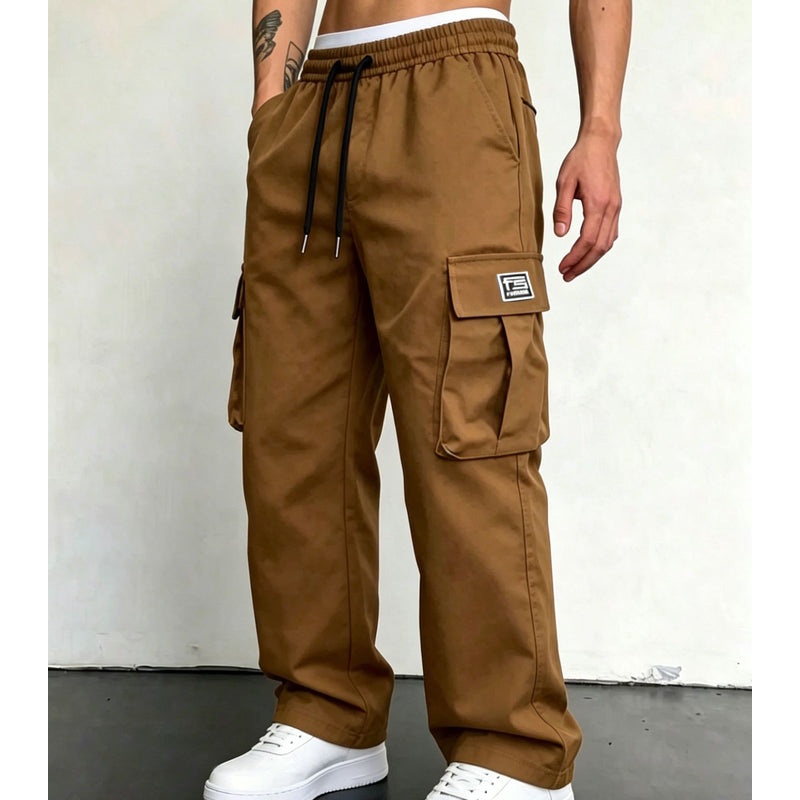 👖 50% RABATT! 🏕️ Herren Cargohose in lockerer Passform – Bequem, vielseitig & mit vielen Taschen – Ideal für Alltag, Outdoor & Freizeit ✨