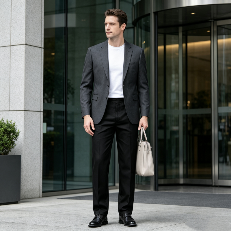 👔👖 Top-bewertete Herren-Slim-Hose mit Taschen – bequem und knitterfrei
